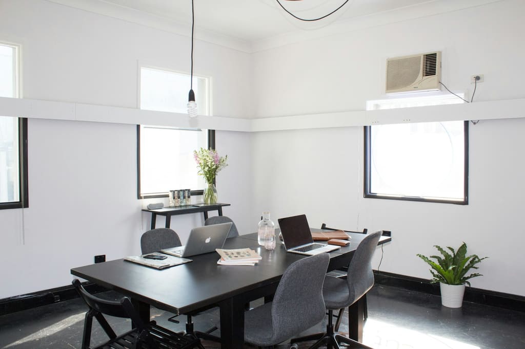 Creative media studio workspace